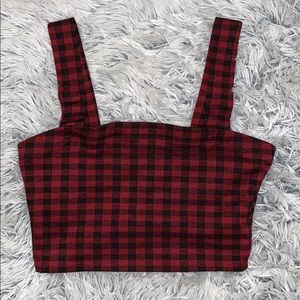 Forever 21 checkered crop top